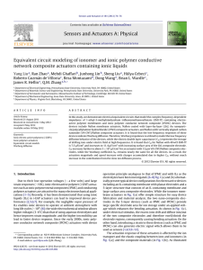 Equivalent circuit modeling of ionomer and ionic polymer conductive