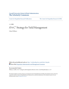 A“4-C” Strategy for Yield Management