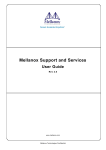Mellanox Support User Guide
