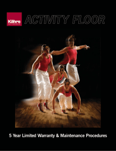 Kährs 5 Year Activity Floor Warranty