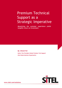 Premium Technical Support as a Strategic Imperative