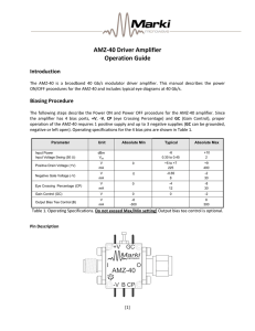 AMZ-40 Driver Amplifier Operation Guide