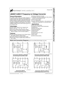 LM2907/LM2917 Frequency to Voltage Converter