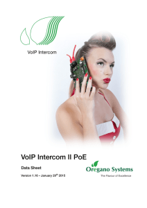 VoIP Intercom II PoE