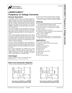 LM2907/LM2917 Frequency to Voltage Converter