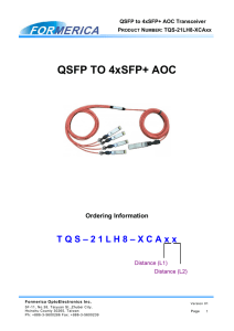 QSFP TO 4xSFP+ AOC