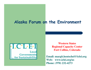 ICLEI and the CCP Campaign - Alaska Native Science Commission