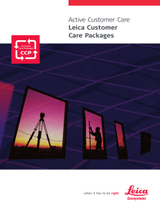 Leica Customer Care Packages