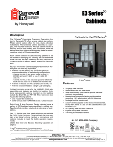 E3 Series Cabinets - Bass United - Fire and Security Systems, Inc.