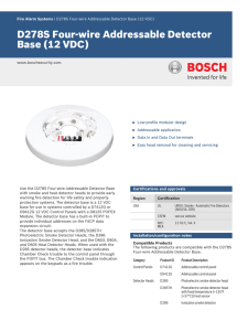 12 VDC - Bosch Security Systems