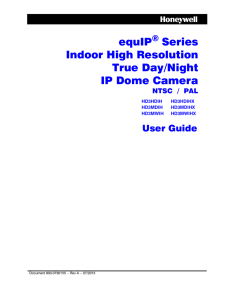 equIP Series Indoor High Resolution IP Dome Cameras