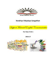 study material of english of class x for session 2016-17