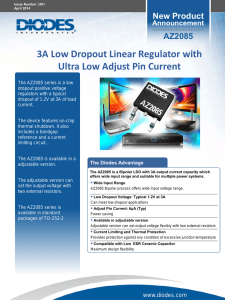 3A Low Dropout Linear Regulator with Ultra Low Adjust Pin Current