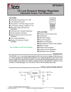 SP317 3-terminal 1Amp Adjustable Voltage Regulator