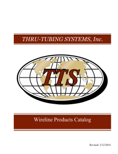 Wireline Products Catalog - Thru