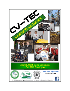 Fall 2015 Catalogue - cves.org - Champlain Valley Educational