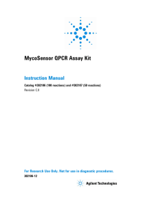 MycoSensor QPCR Assay Kit