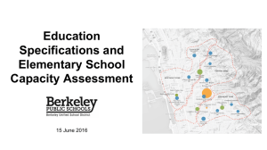 Education Specifications - Berkeley Unified School District