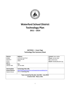 Waterford School District Technology Plan