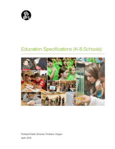 Education Specifications (K-8 Schools)