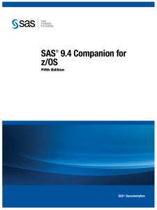 SAS 9.4 Companion for z/OS, Fifth Edition