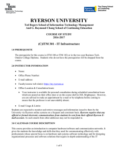 ITM 301 - Ryerson University