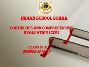 cce activities for class ix-x 2016