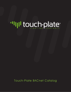 Touch-Plate BACnet Catalog - Touch