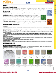 Please click here to our Glass Catalog in PDF format