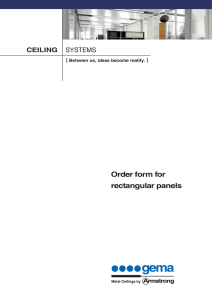 Order form for rectangular panels