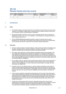 DS.122 Recess frames and tray covers