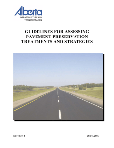 Guidelines for Assessing Pavement Preservation Treatments and