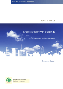 Energy Efficiency in Buildings: Business Realities and Opportunities