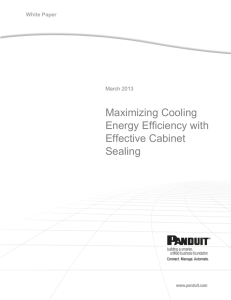 Maximizing Cooling Energy Efficiency with Effective