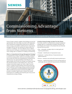 Commissioning Advantage from Siemens