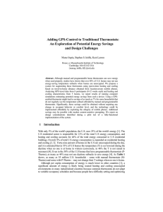 Adding GPS-Control to Traditional Thermostats