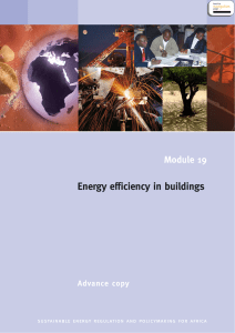 Energy efficiency in buildings