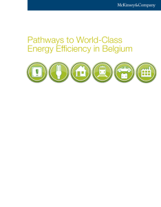 Pathways to World-Class Energy Efficiency in Belgium