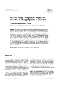 Potential energy savings in buildings by an