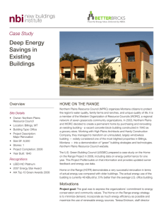 Deep Energy Savings in Existing Buildings