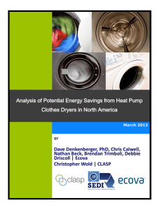 Analysis Of Potential Energy Savings From Heat Pump