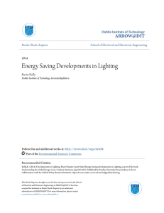 Energy Saving Developments in Lighting