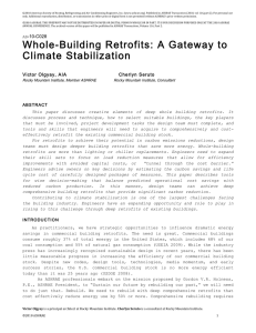 Whole-Building Retrofits: A Gateway to Climate Stabilization