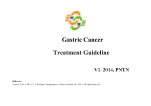 Gastric Cancer Treatment Guideline