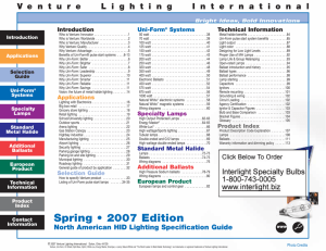 Venture Light bulbs - www.interlight.biz