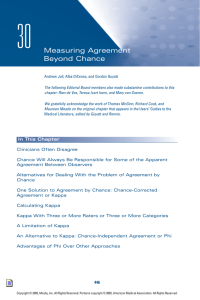 Measuring Agreement Beyond Chance (PDF Available)