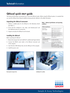 QIAxcel quick-start guide