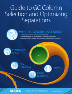 Guide to GC Column Selection and Optimizing Separations