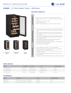product specifications - U-Line
