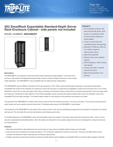 42U SmartRack Expandable Standard-Depth Server Rack